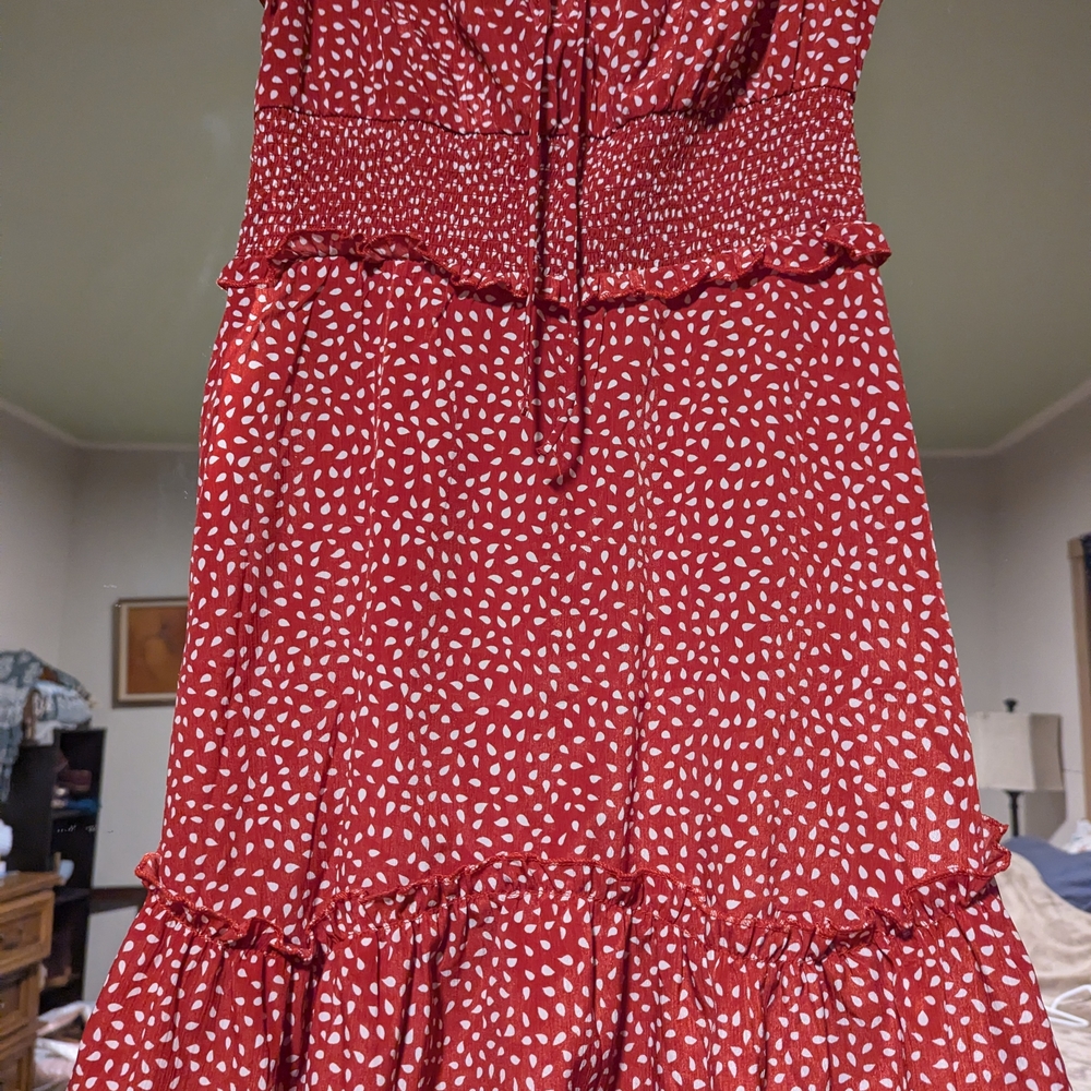 Red Polka Dot Women's Dress